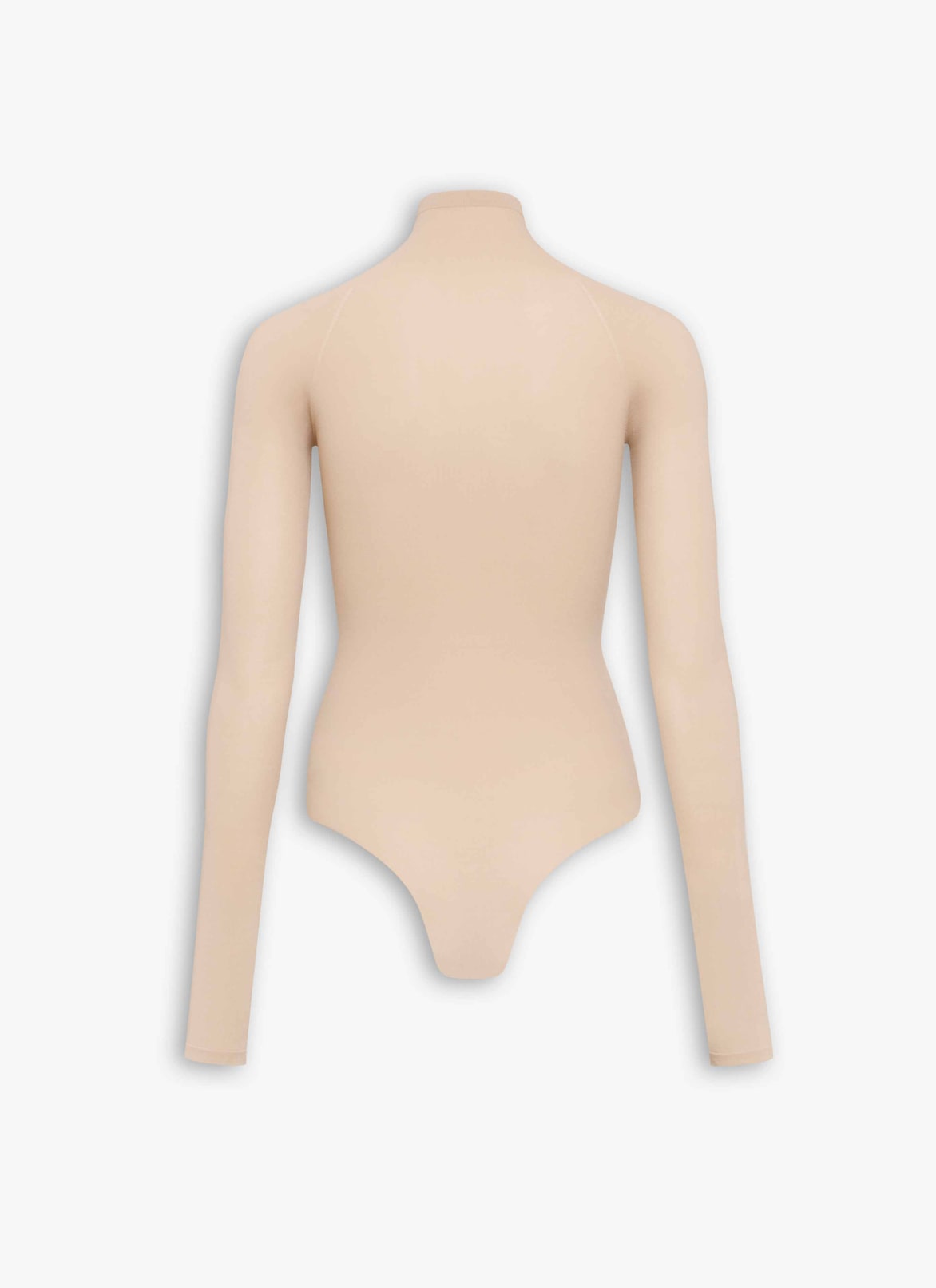 HIGH NECK SECOND-SKIN KNIT BODYSUIT ALAÏA MASTIC HIGH NECK SECOND-SKIN KNIT BODYSUIT